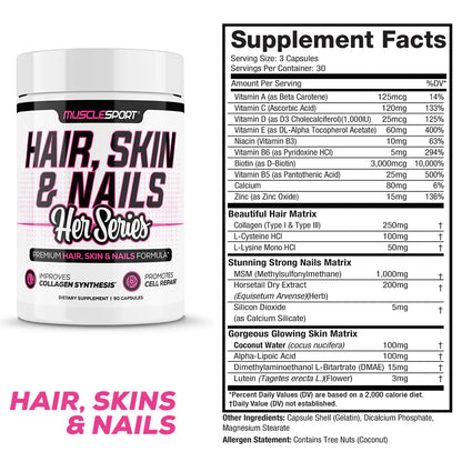 MuscleSport Hair, Skin & Nails
