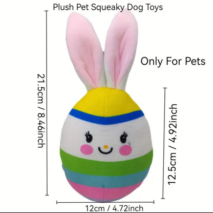 Jouet de Pâques – Jouet en peluche pour chien avec oreilles de lapin