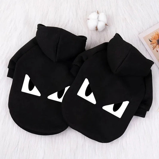 Bat Eyes Dog Hoodie – Luxury Graphic Streetwear Hoodie for Dogs