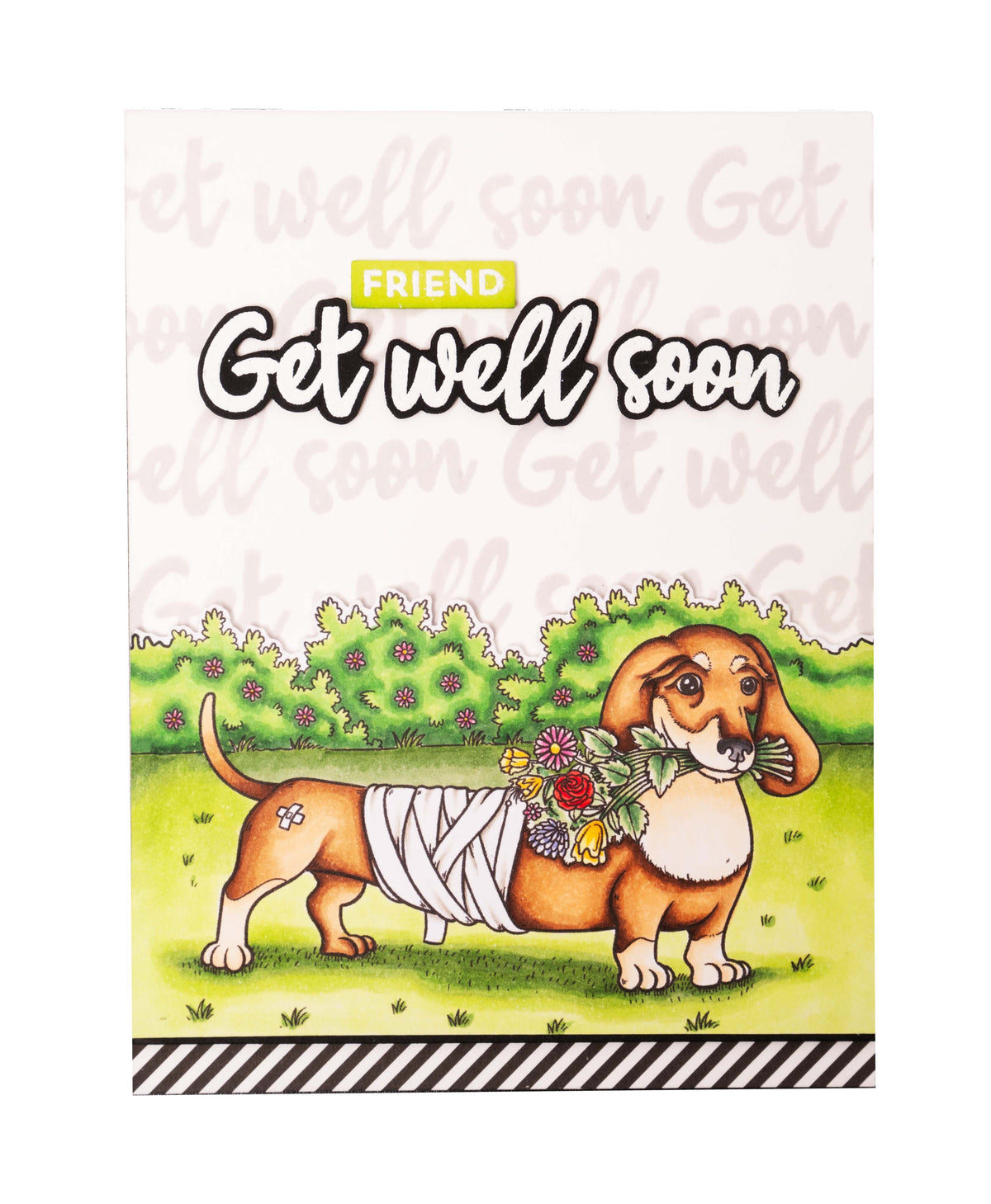 BL Tampon transparent Fleur Chien Par Laurens 89x64x3mm 1 PC nr.567
