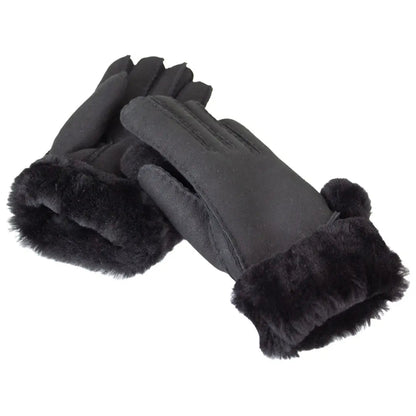 Gants en peau de mouton mérinos cousus main à pompons BOL pour femme