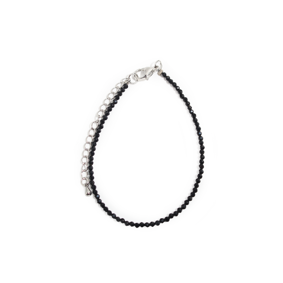 Black Tourmaline Bracelet - 2-3mm