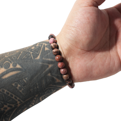 Rhodonite Bead Bracelet