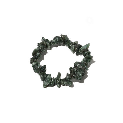 Seraphinite Chip Bead Bracelet