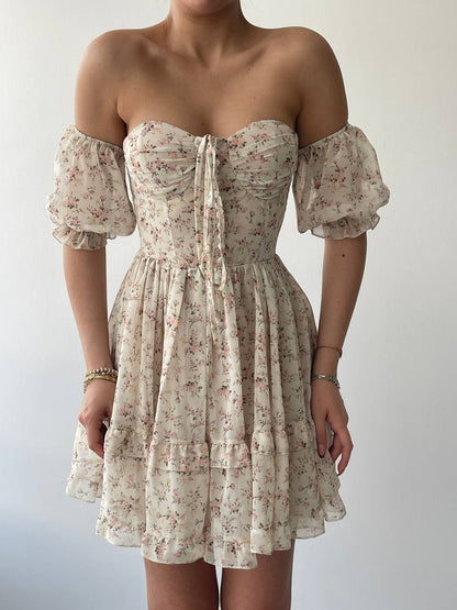 Robe drapée miel