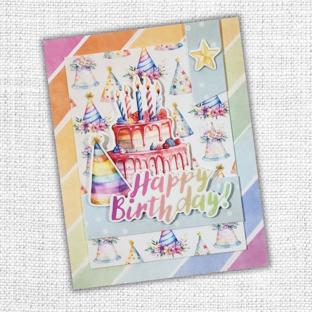 Collection de papiers 30x30 cm Les essentiels amusants d'un anniversaire 33282
