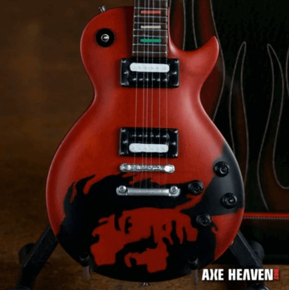 Miniature de guitare Bob Marley signature « One Love » (objet de collection)