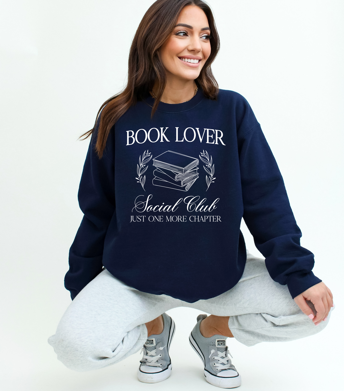 Sweat-shirt ras du cou unisexe pour club de lecture | Vêtements littéraires