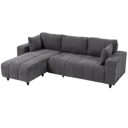 Canapé d'angle réversible Wilshere avec méridienne interchangeable - Disponible en 2 couleurs