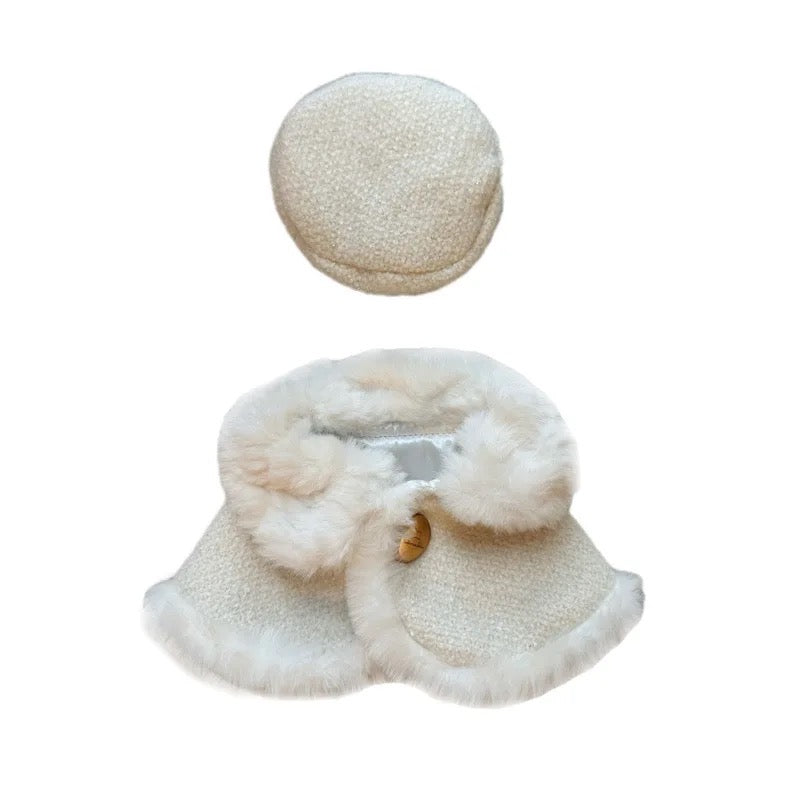 Magnifique ensemble cape pour chien | Cape élégante avec bonnet assorti