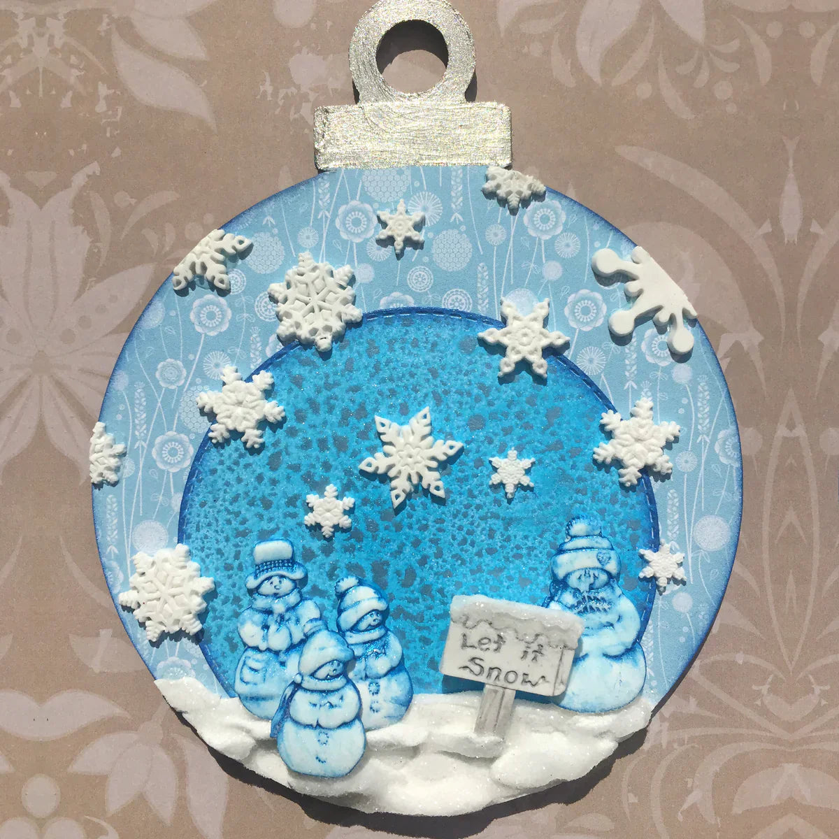 Moule en silicone miniature « Let it Snow »