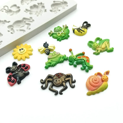 Moule en silicone petits insectes d'été
