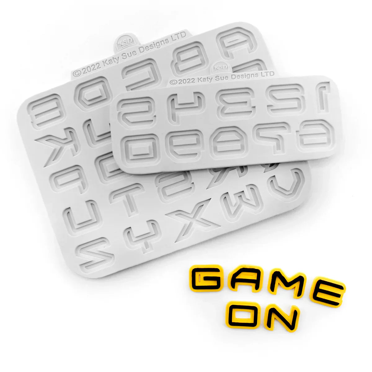 Science Fiction Alphabet and Numbers Silicone Mould Set of 2