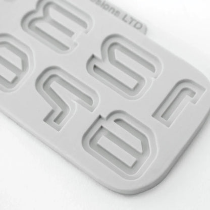 Science Fiction Alphabet and Numbers Silicone Mould Set of 2