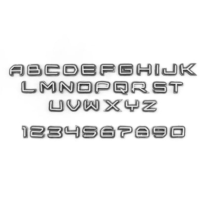 Science Fiction Alphabet and Numbers Silicone Mould Set of 2