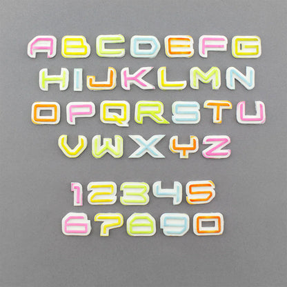 Science Fiction Alphabet and Numbers Silicone Mould Set of 2