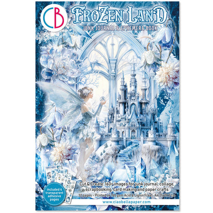 Livre d'éphéméras pour journal créatif Frozen Land A4 32 pièces/paquet