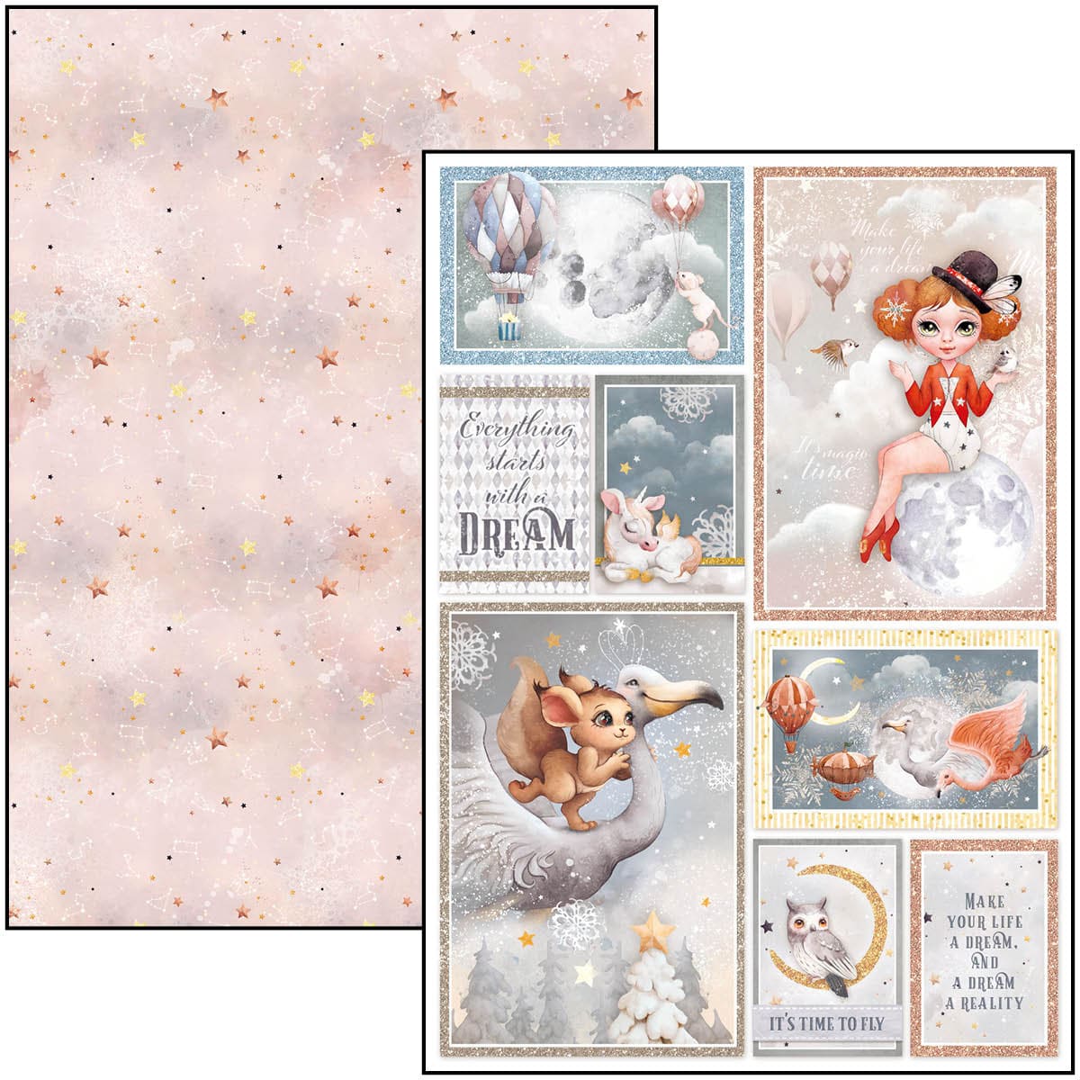Bloc créatif Dreamland A4 9 feuilles/paquet