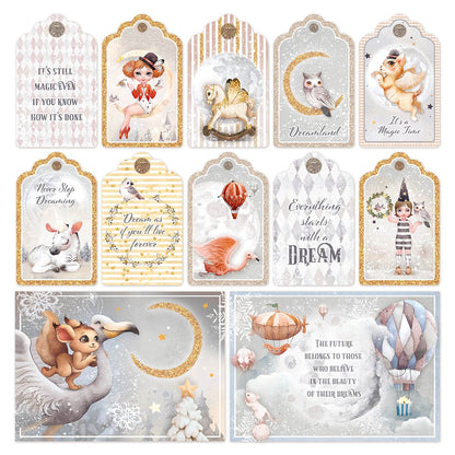 Bloc de papier Dreamland 8x8 12 feuilles/paquet