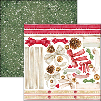 Bloc de papier Noël 15x15cm 24 feuilles/paquet