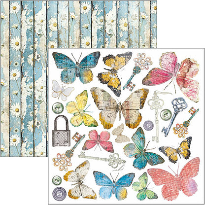 Bloc de papier découpé Majestic Dream 15x15cm 24 feuilles
