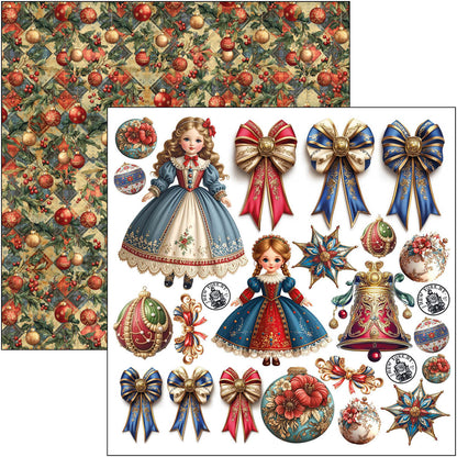 Bloc de papiers à découper Toy Shop 15x15cm 24 feuilles/paquet