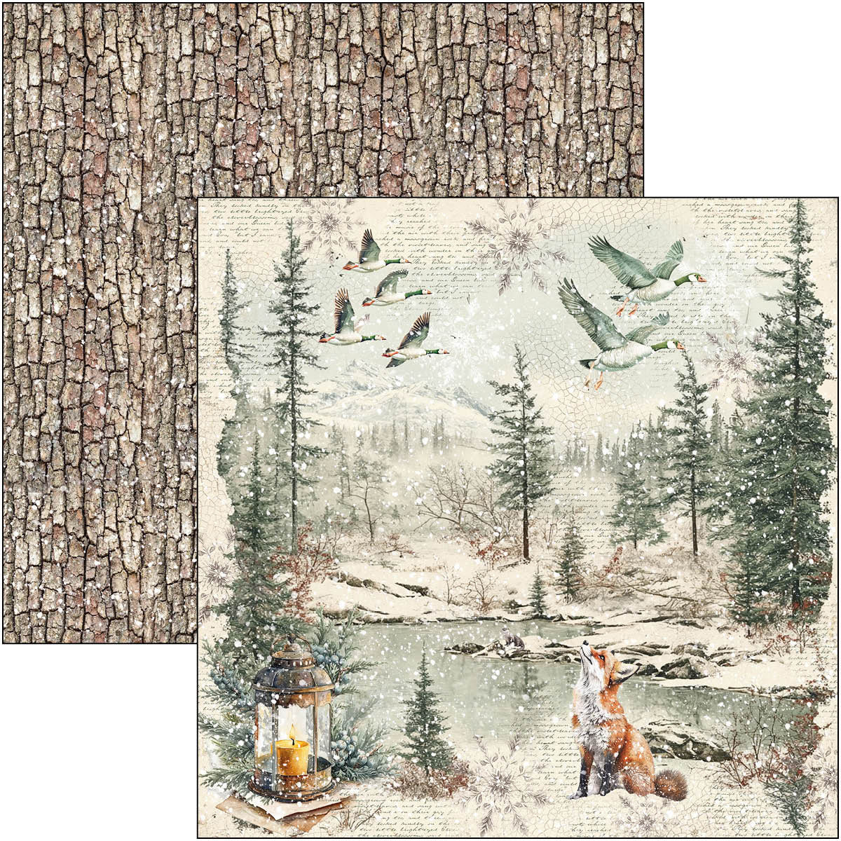Bloc de Motifs Contes de la Forêt 30x30cm 8 feuilles/paquet