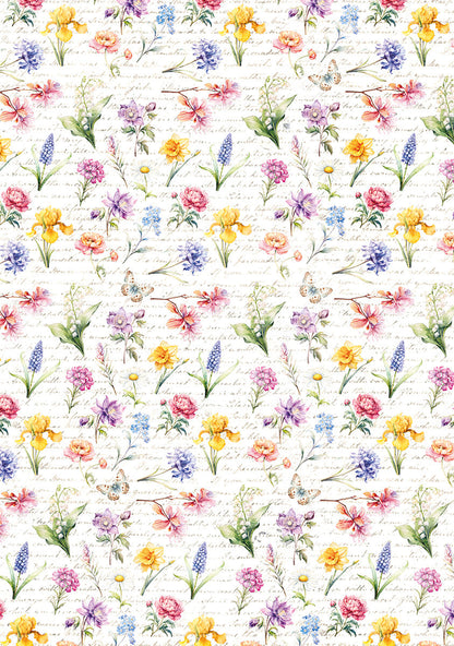 Vellum Flower Shop Paper Patterns A4 6/Pkg