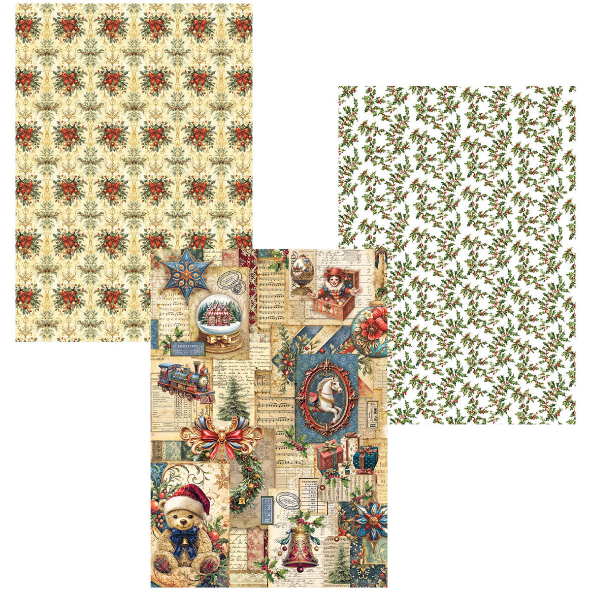 Lot de 6 feuilles de papier de luxe or et velin A4 assorties, Boutique de jouets