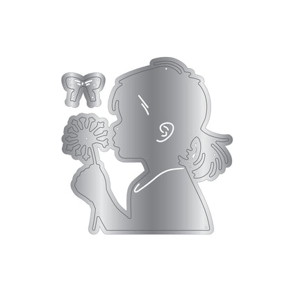 Crafters Companion Metal Die, Stamp & Stencil Set - Make a Wish