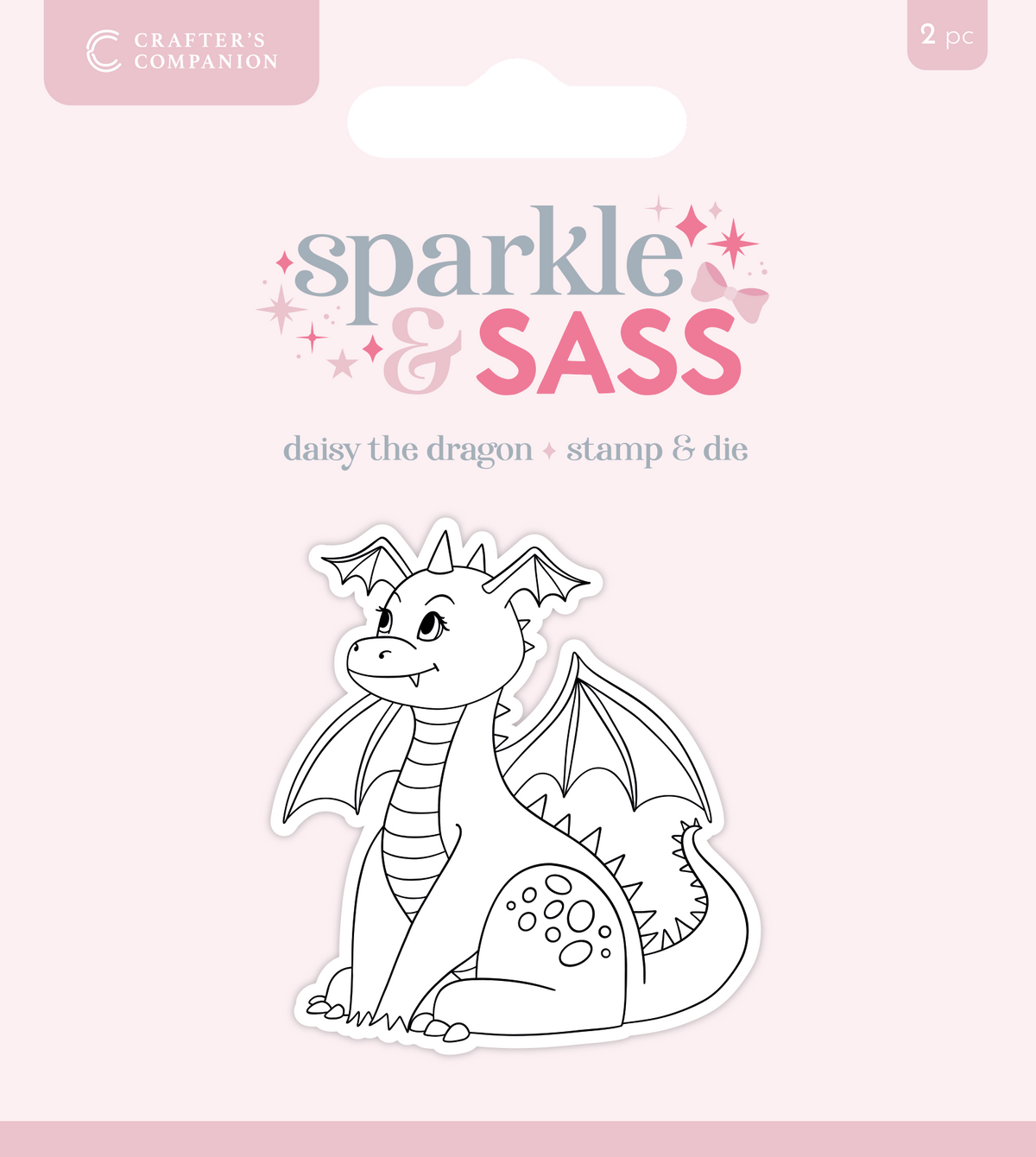 Crafters Companion Tampon & Pochoir - Daisy le Dragon