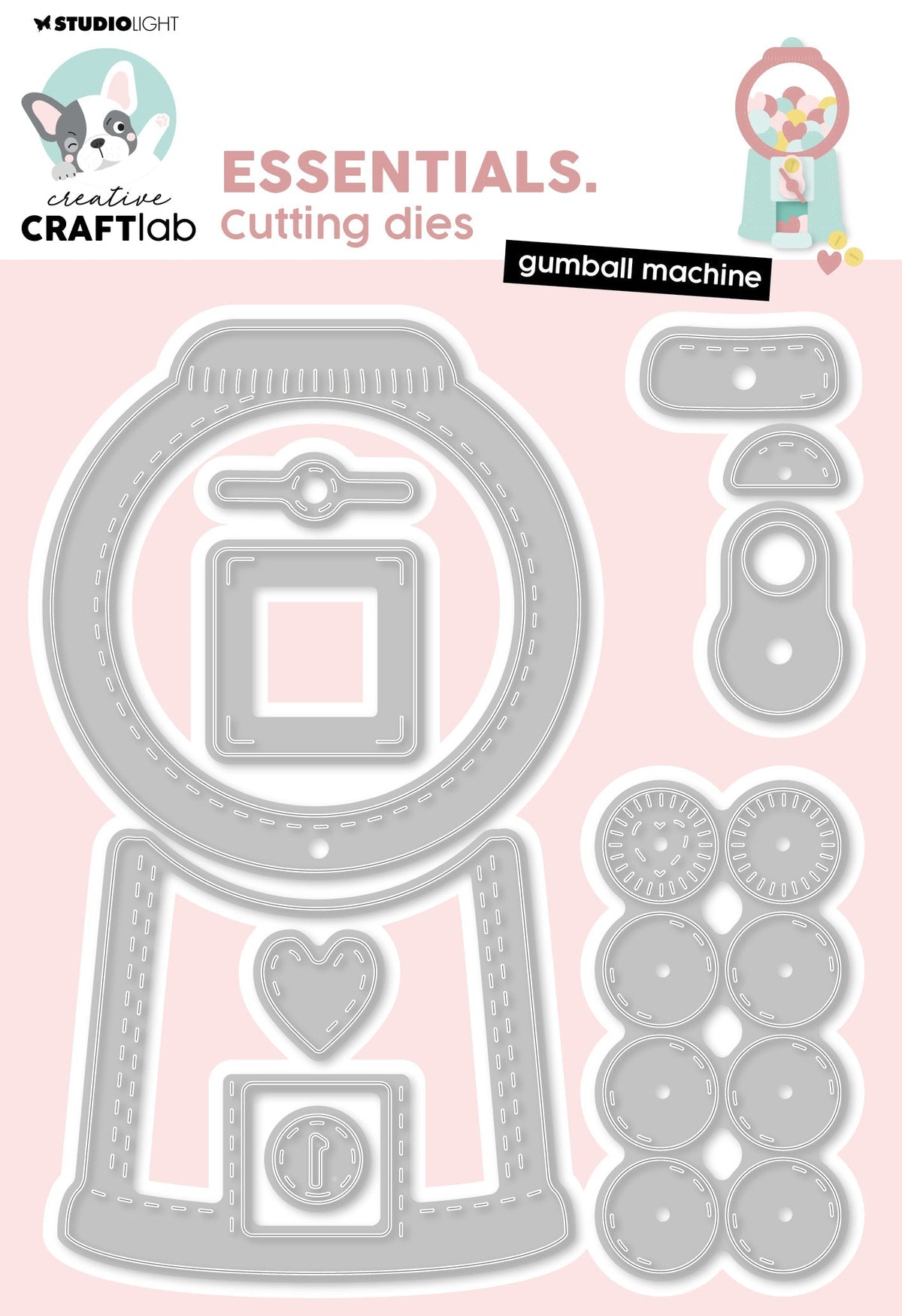 CCL Matrice de découpe Distributeur de boules de gomme Les Essentiels 17 pièces