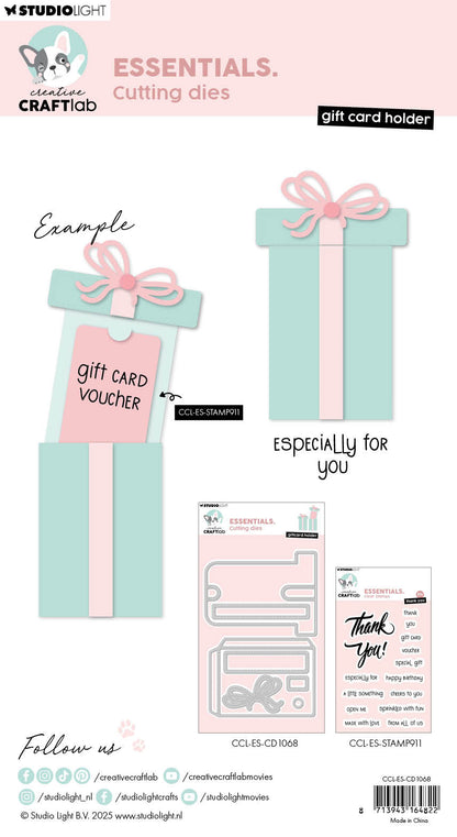 Essentiels du porte-carte cadeau de découpe CCL