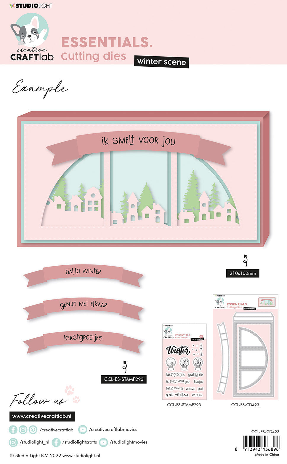 CCL Matrice de découpe Slimline Shadowbox Essentials 212x142x1mm 1 pièce n°423