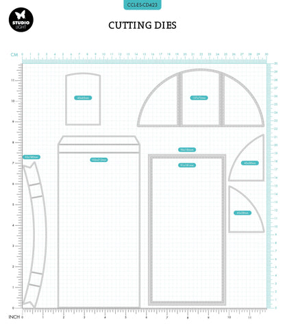 CCL Matrice de découpe Slimline Shadowbox Essentials 212x142x1mm 1 pièce n°423