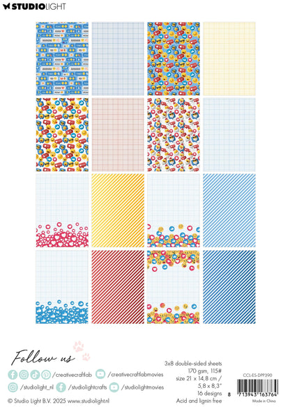 CCL Designer Paper Pad Speak Emoji Essentials 24 Sheets