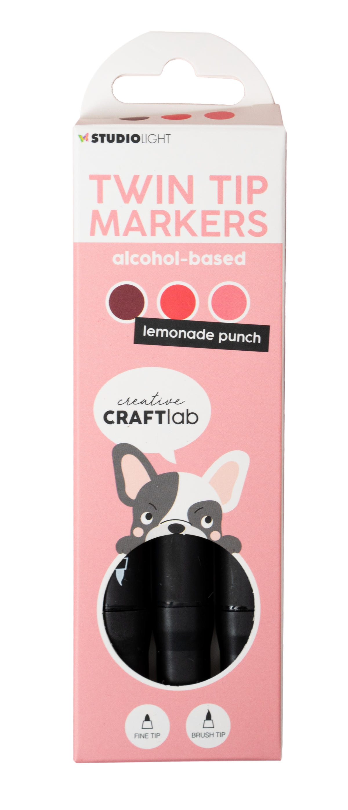 CCL Marqueur à alcool Lemonade Punch Essentials 48x152x13mm 3 pièces n°12