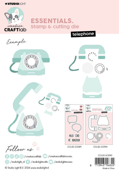 CCL Tampon et matrice de découpe Les indispensables du téléphone 8 pièces