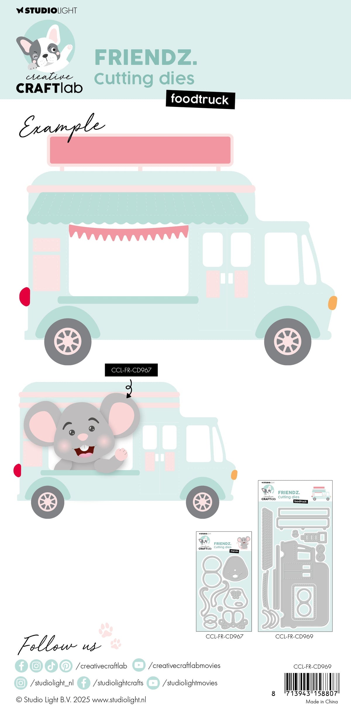 CCL Matrice de découpe Foodtruck Friendz 11 pièces