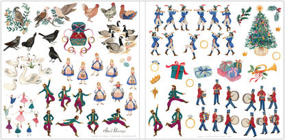 Craft Consortium 12 Days Of Christmas - Bloc de papier 30x30cm
