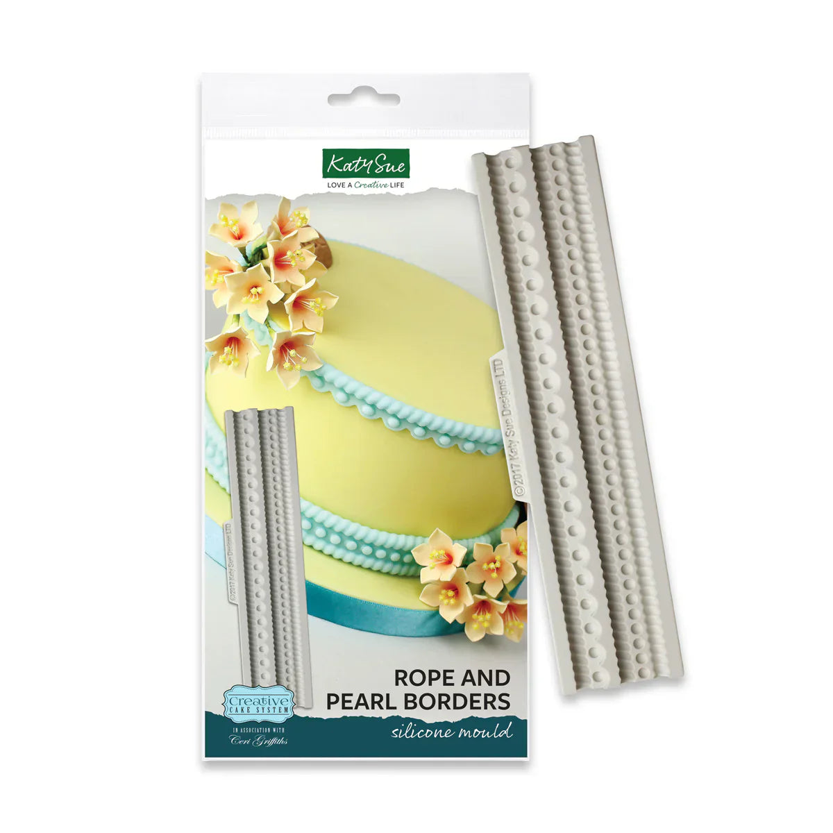 Moule en silicone Corde et Perles pour Bordures