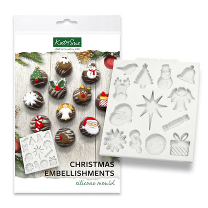 Christmas Embellishments Silicone Mould