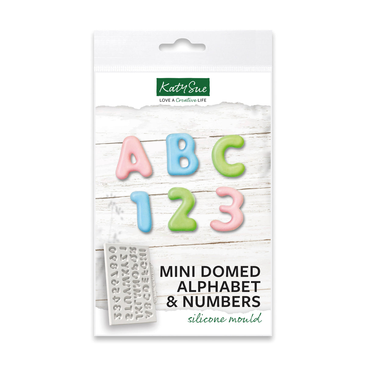 Mini Domed Alphabet Silicone Mould
