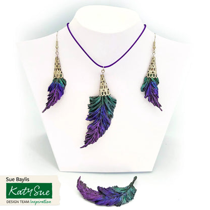 Feathers Silicone Mould and Veiner