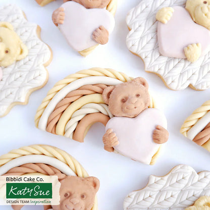 Teddy with Heart Silicone Mould
