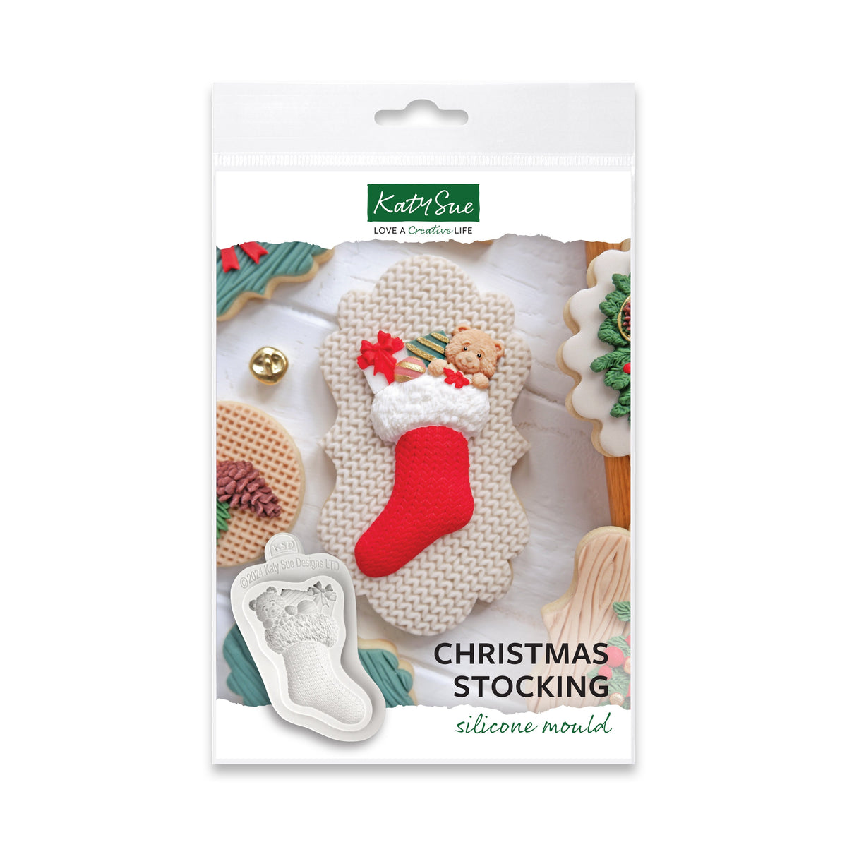 Moule en silicone Chaussette de Noël