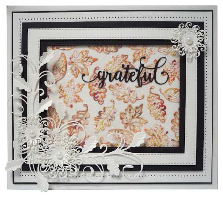 Collection Touches de Finition Matrice Feuilles en Cascade