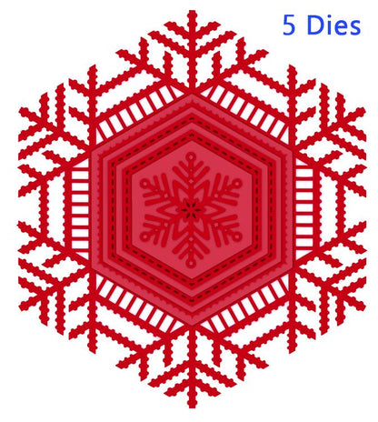 Cadre flocon de neige en dentelle collection festive