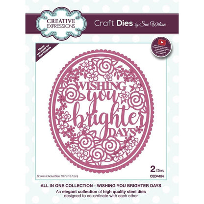Matrice de découpe Sue Wilson - Wishing You Brighter Days
