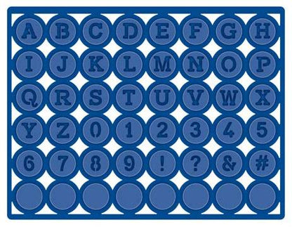 Expressions Collection Matrice de découpe Alphabet Grille Machine à écrire